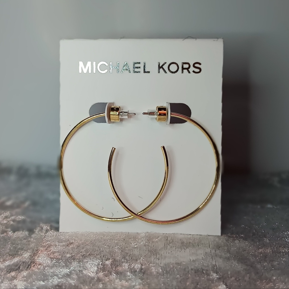 Michael Kors Gold Hoop Earrings